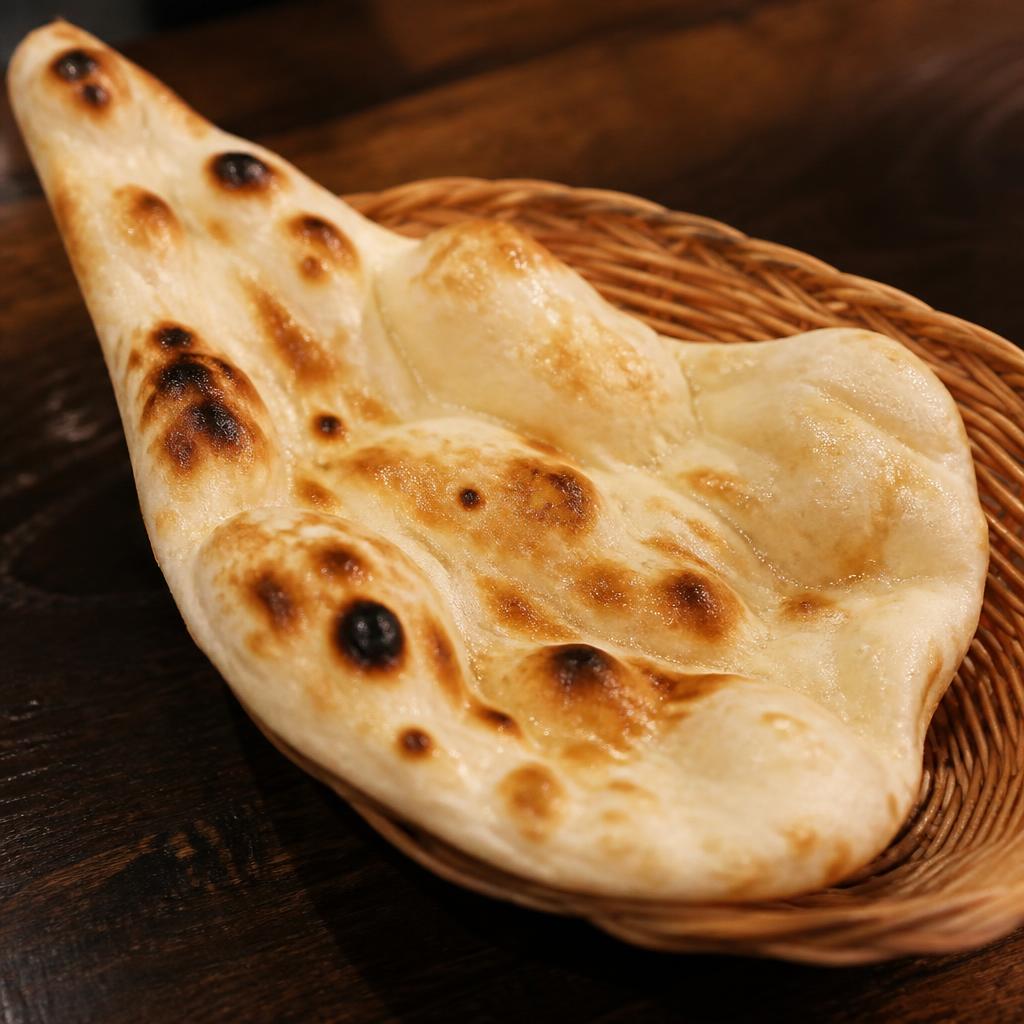 Freshly baked naan